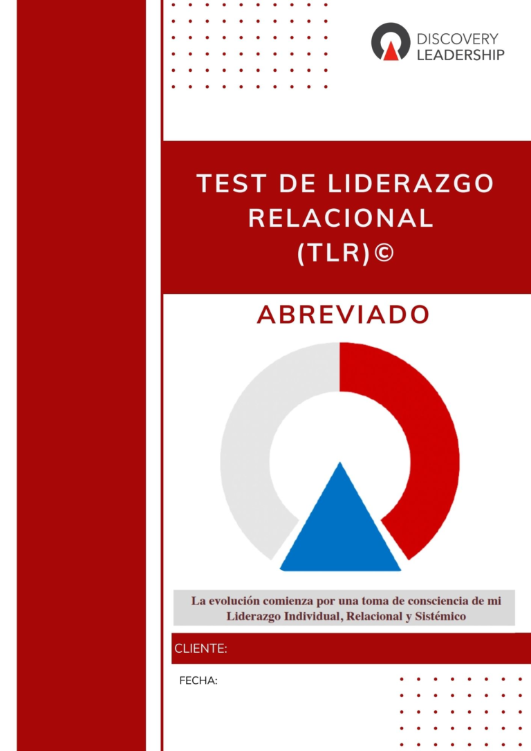 Portada Test de Liderazgo Relacional Abreviado Discovery